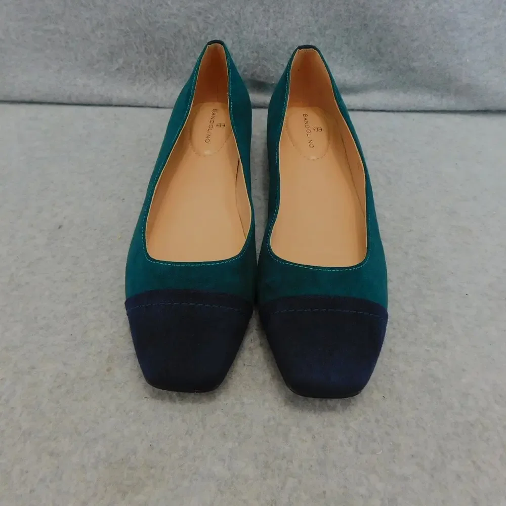 Bandolino Taprinz Ballet Flat Shoes Women Flats Size 8 Green/ Blue New - Picture 3 of 10